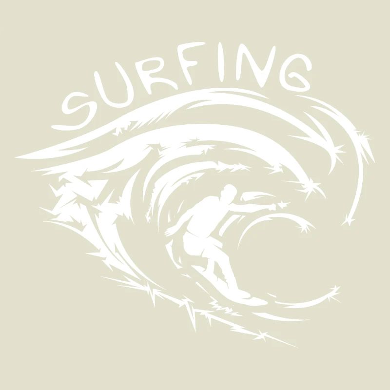 surfeur vagues mer océan eau surf icône logo