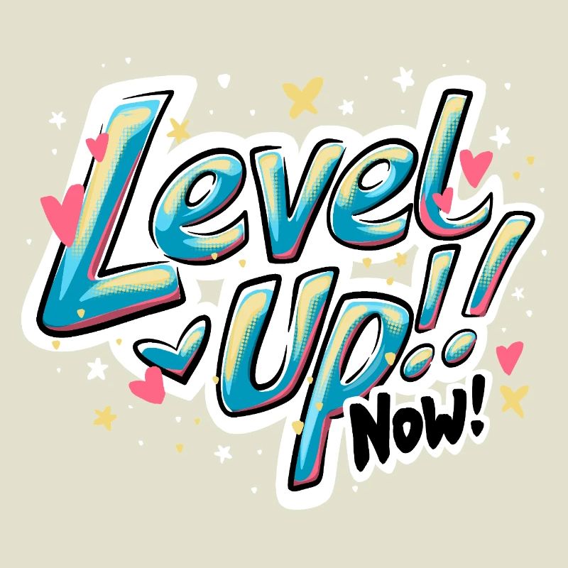Vibrant Inspirant 'Level up now !' Conception du devis