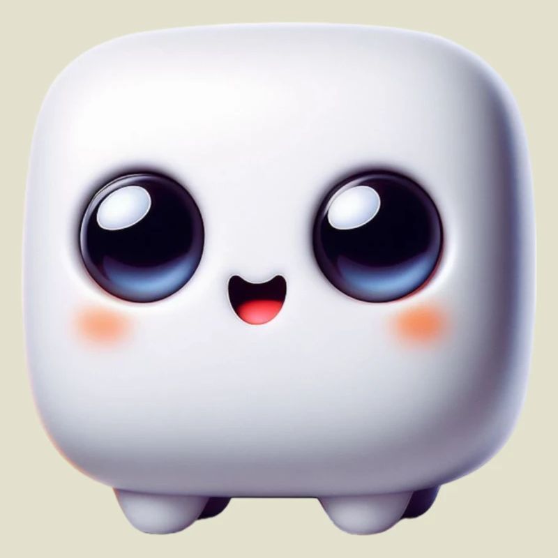 Face du Cube Kawaii – Bloc mignon