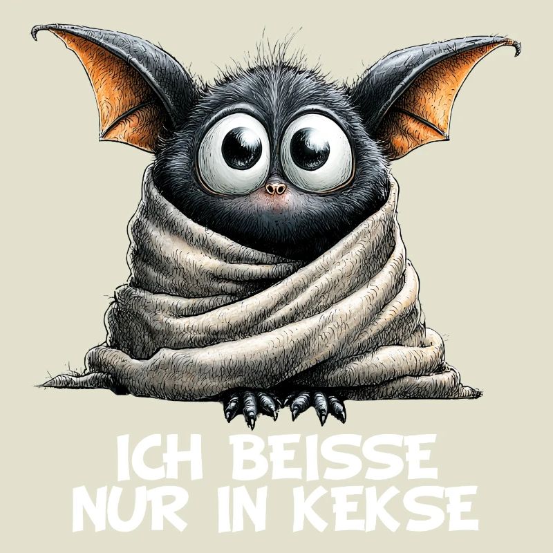 Je mords juste dans des biscuits, chauve-souris bizarre