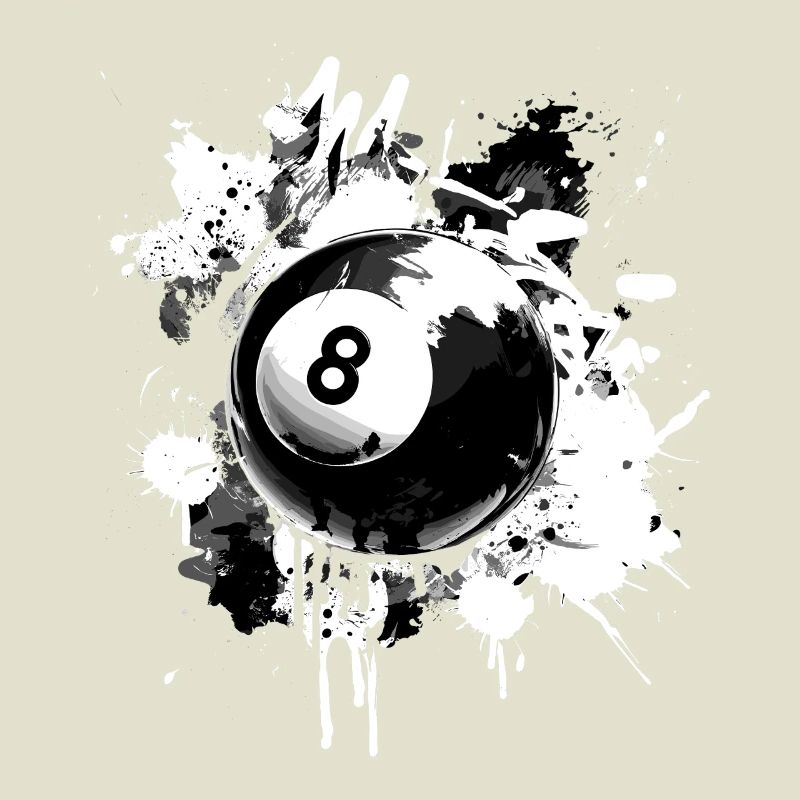 Conception créative de billard à 8 boules