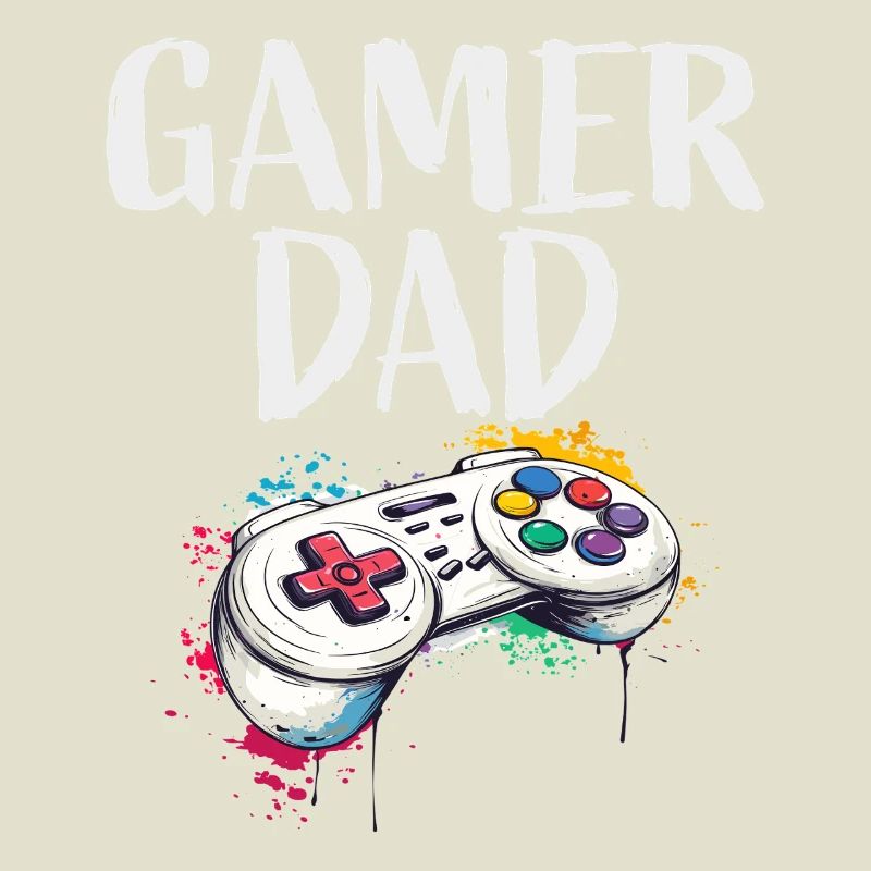 Gamer Dad Controller Art