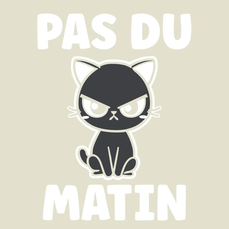 Chat grognon Pas du matin