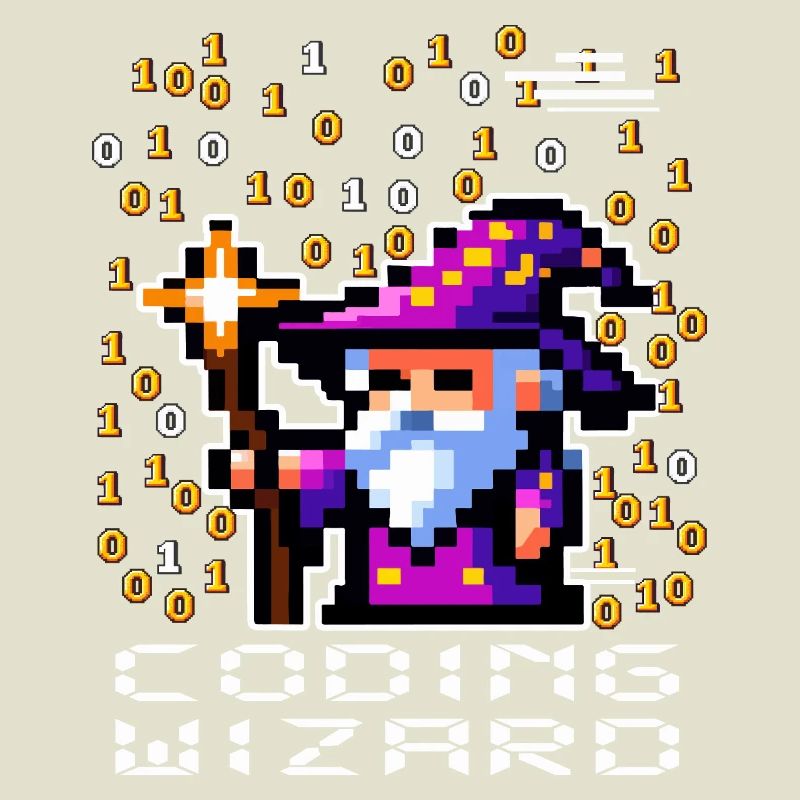 Zauberer-Pixel-Code