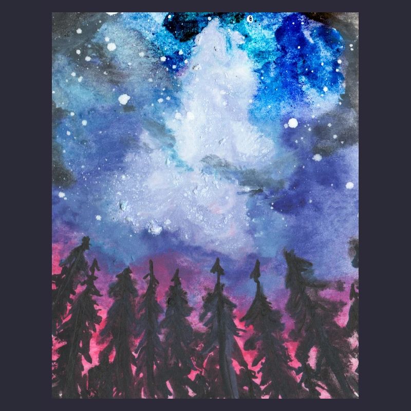 Forest at night