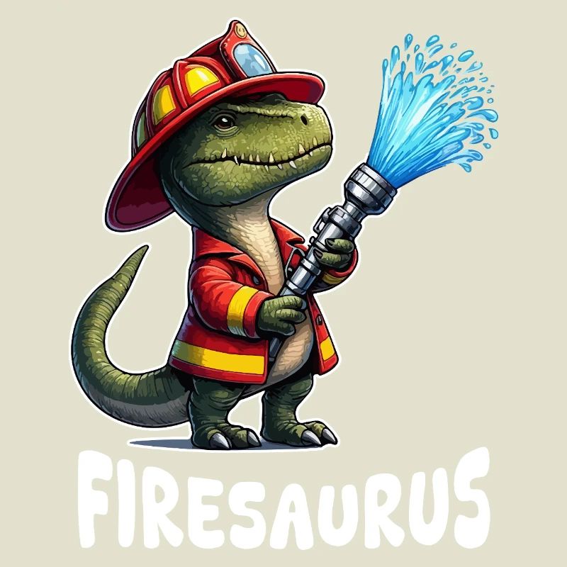 Firesaurus Pompier Mascotte