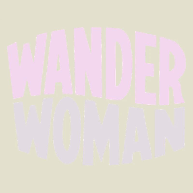 Wanderfrau Gradient Typo