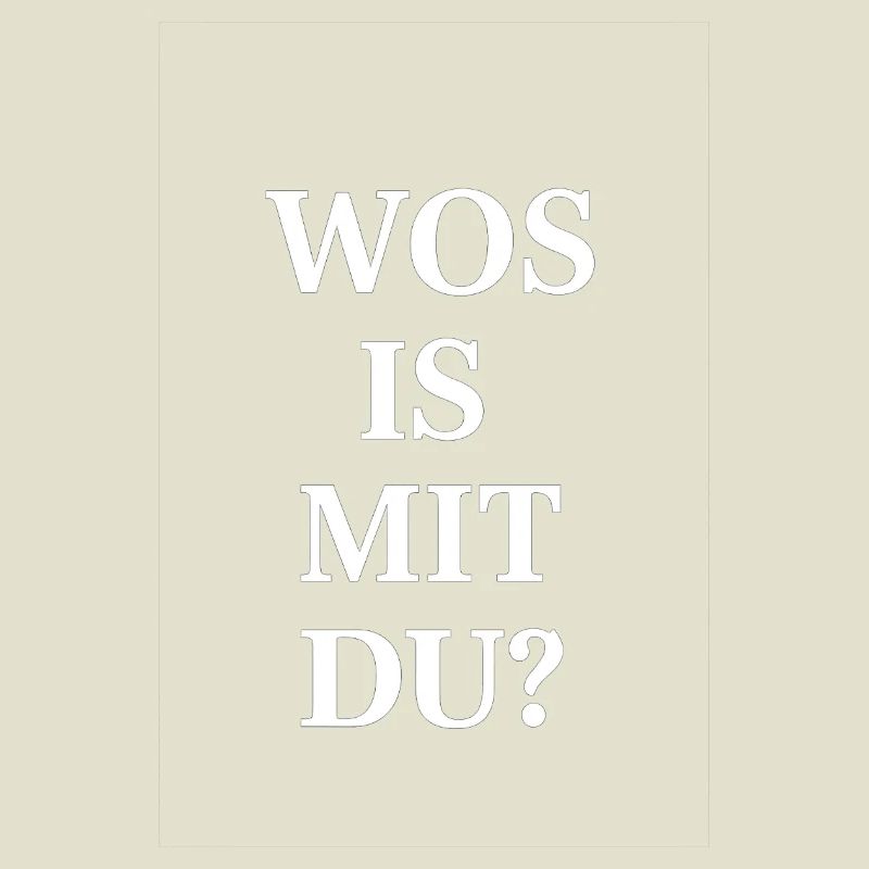 Was ist mit dir? Serif Kontrast