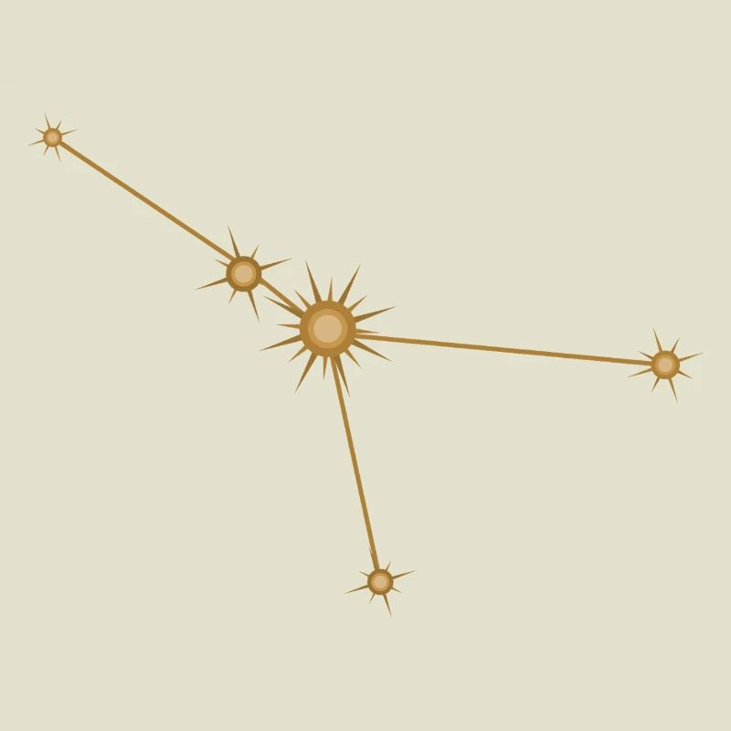 Sternkonstellation Krebs Sternzeichen Sternzeichen Golden