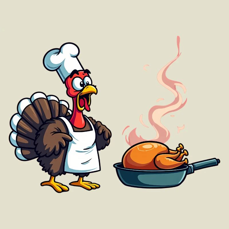 Cuisinier de dinde de Thanksgiving