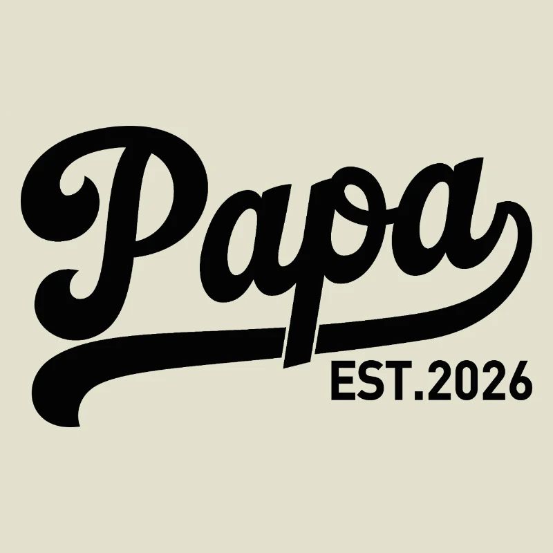 Papa EST 2026 Script Logo