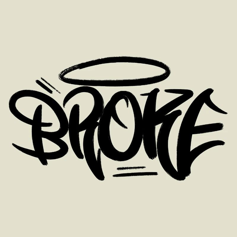 Style de conception de graffiti brisé