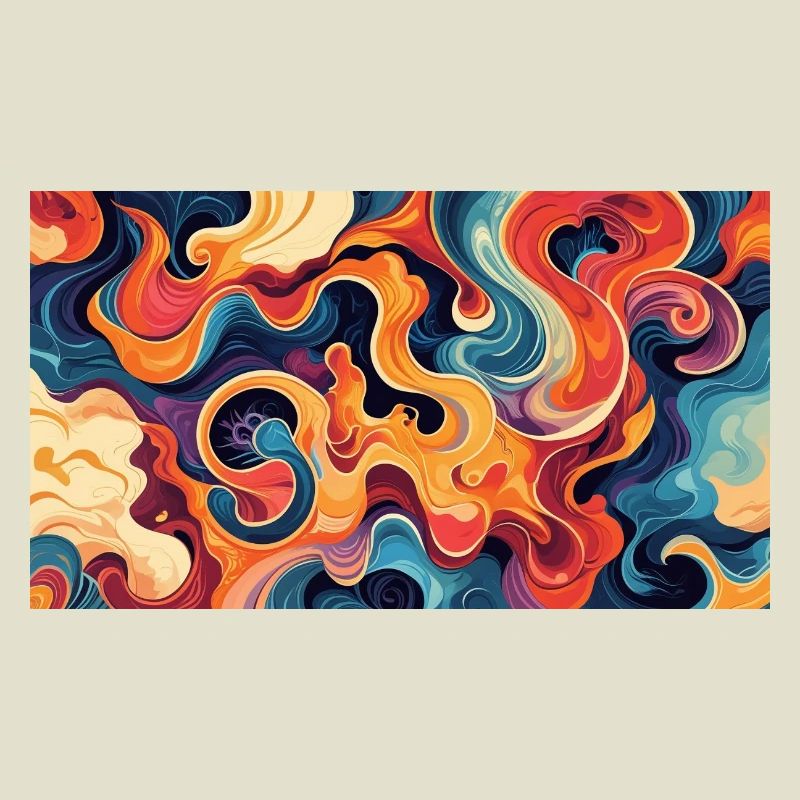 Vibrant Fluid Abstract Artwork