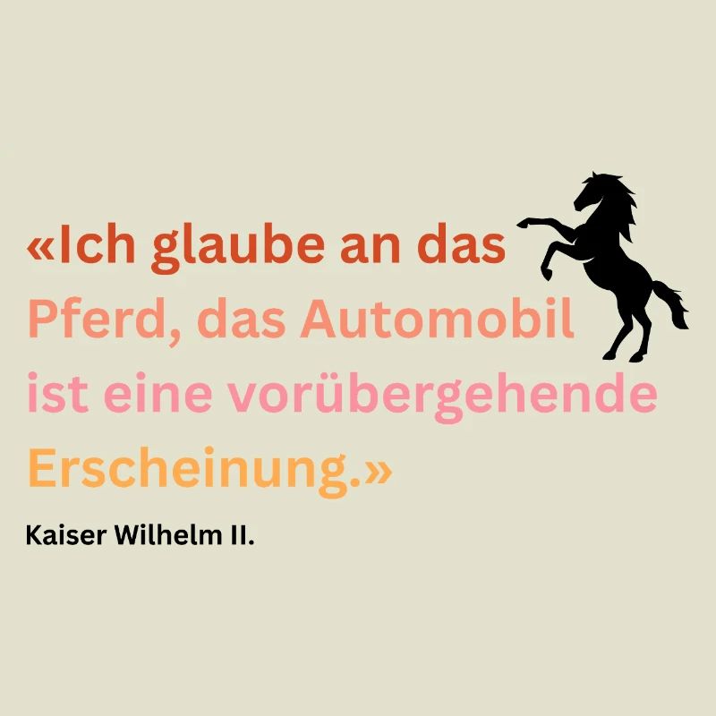"Ich glaube an das Pferd"