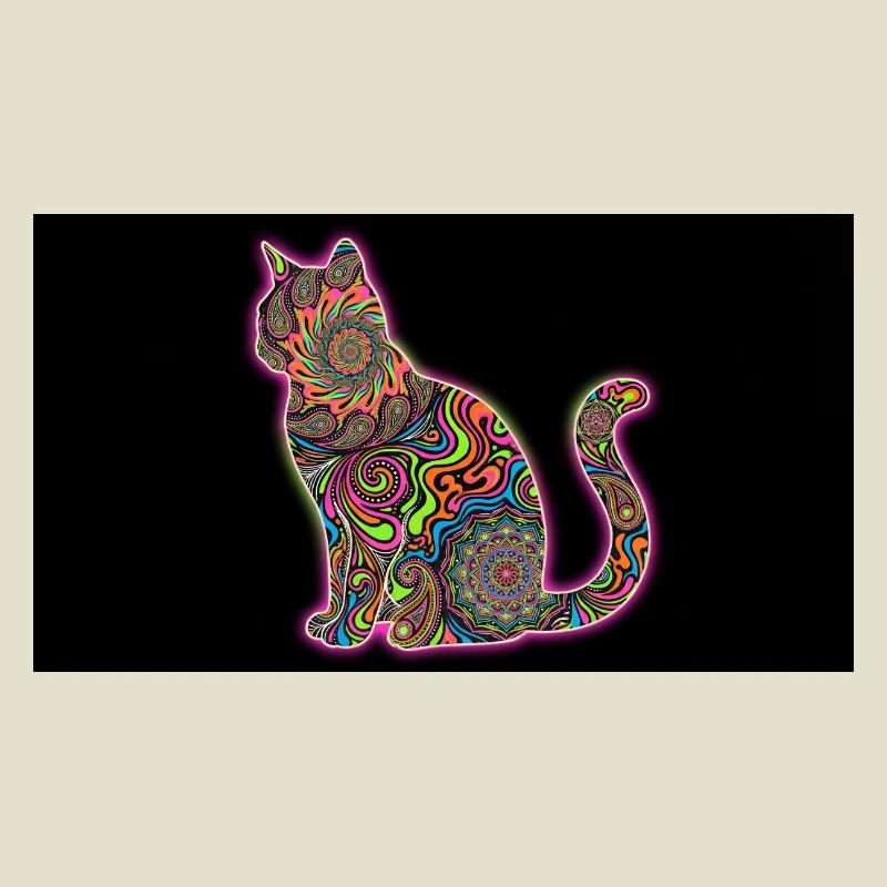 Psychedelic Cat Patterns