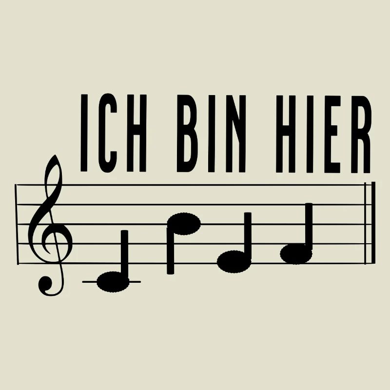 Ich bin hier Chef Notenschrift Chorleiter Dirigent