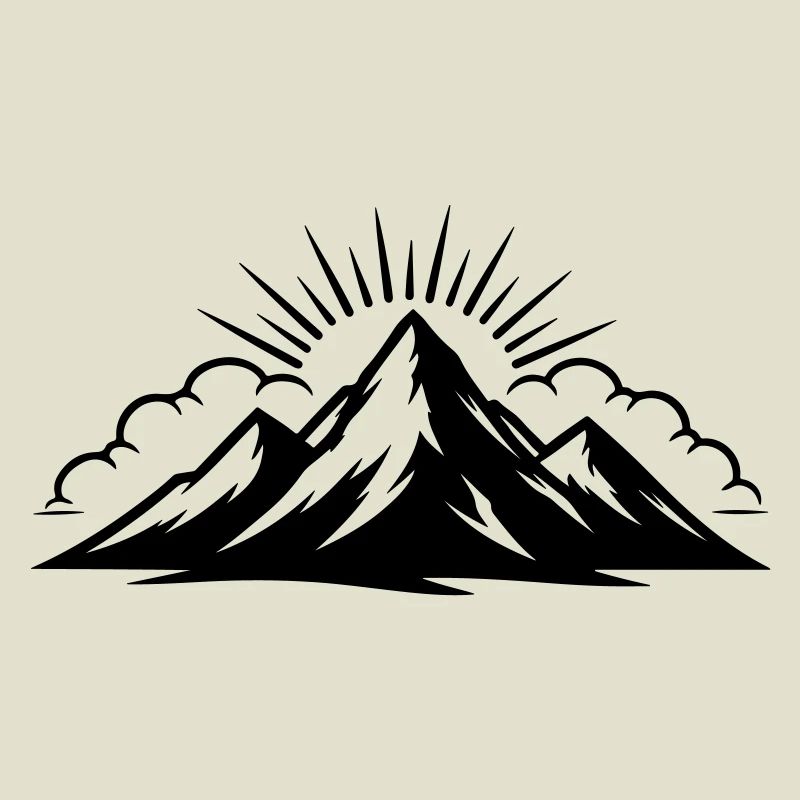 Mountains Clouds Peaks