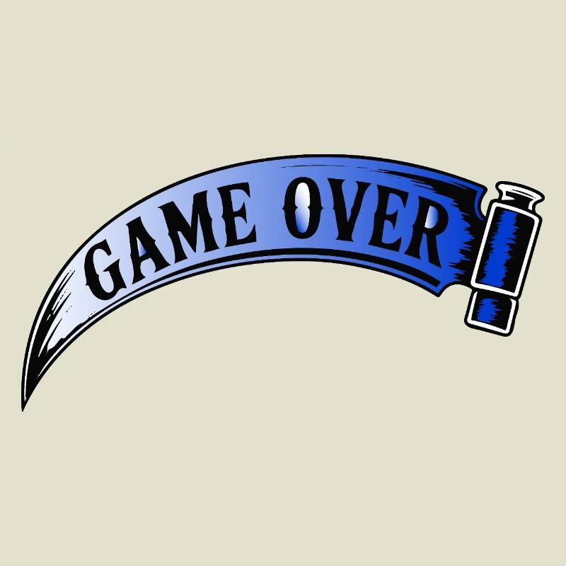 Game Over Bannière Retro Arcade