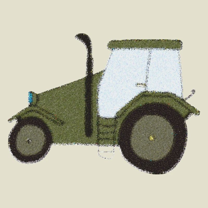 traktor oldtimer impressionismus