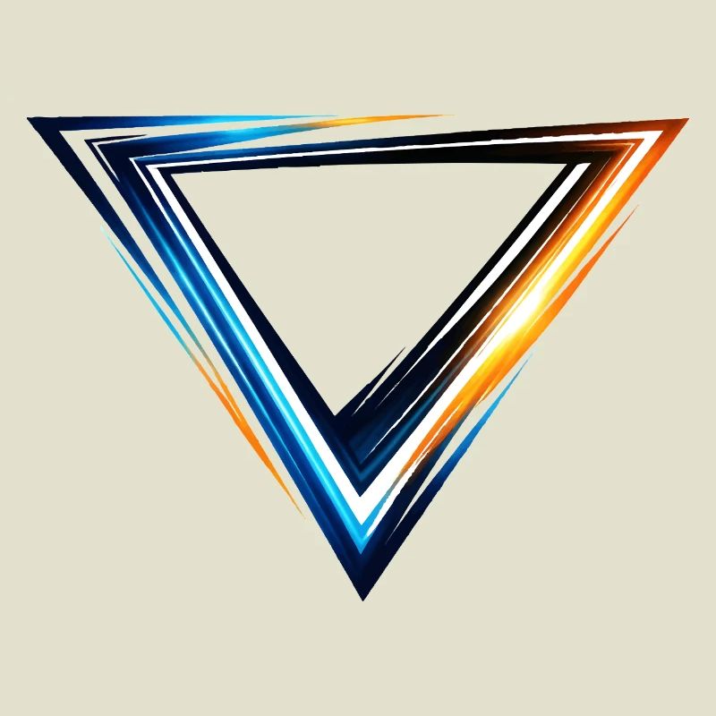 Triangle de design de justaucorps Style sportif moderne
