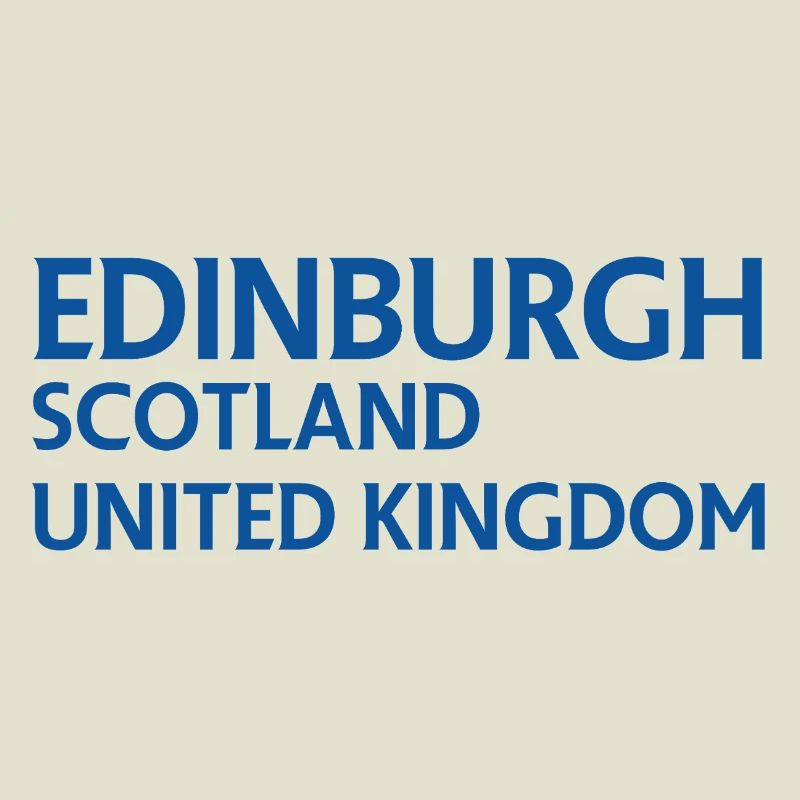 Edinburgh – Scotland Textdesign