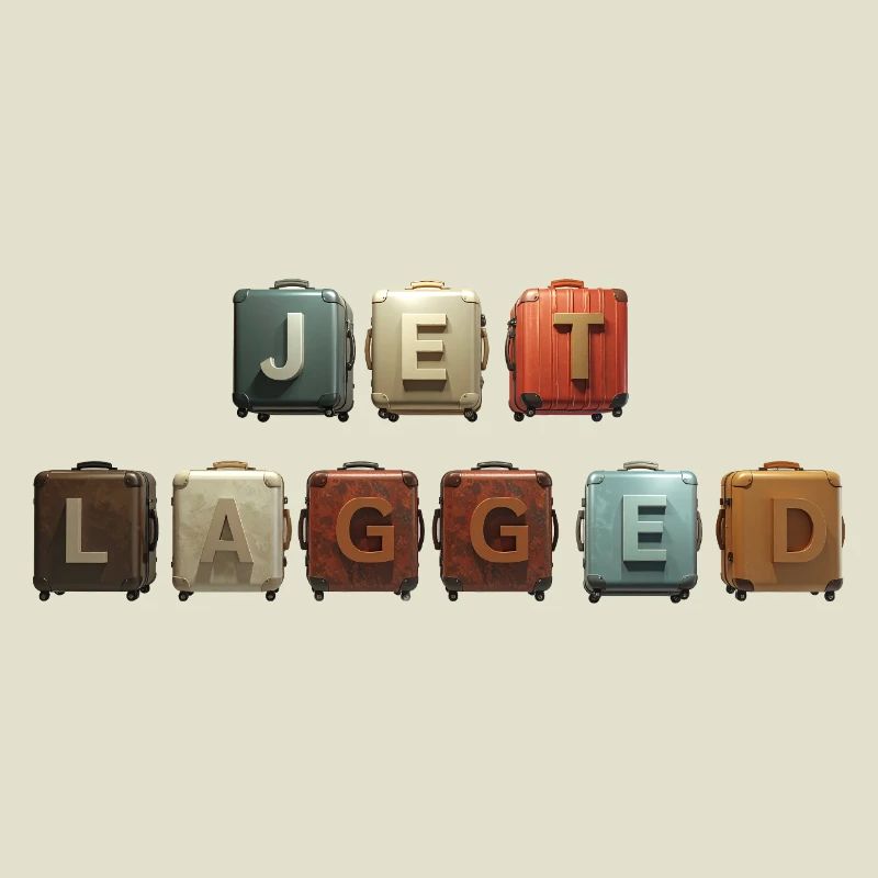 JET LAGGED – Koffer in der Luft