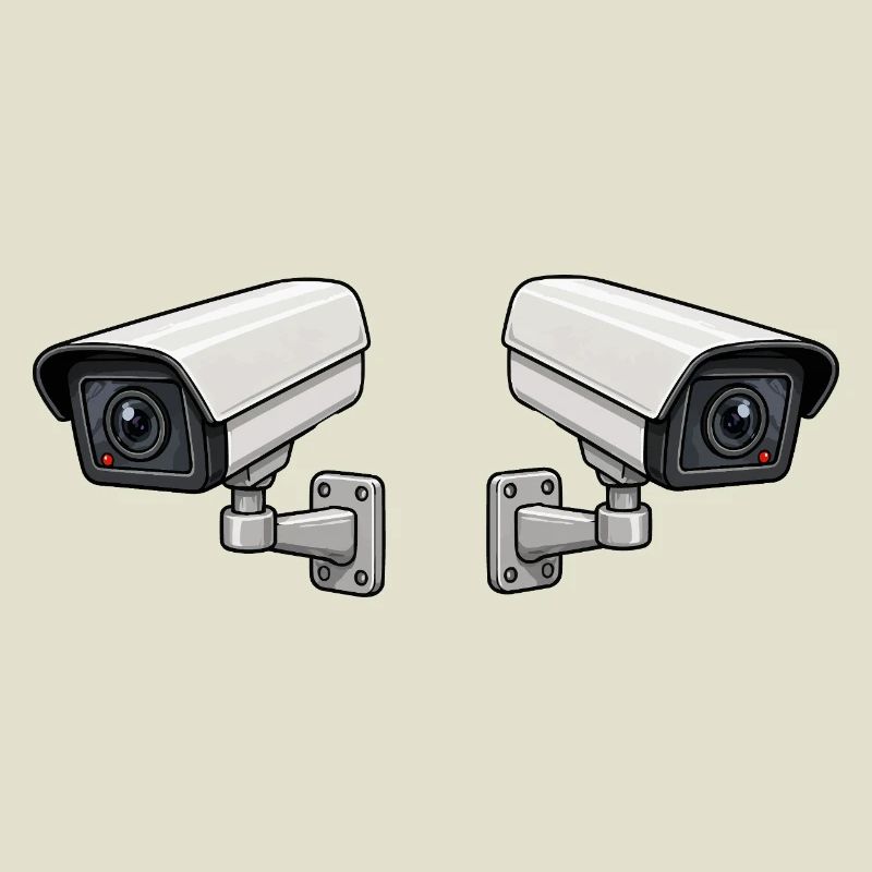Art de surveillance à double caméra