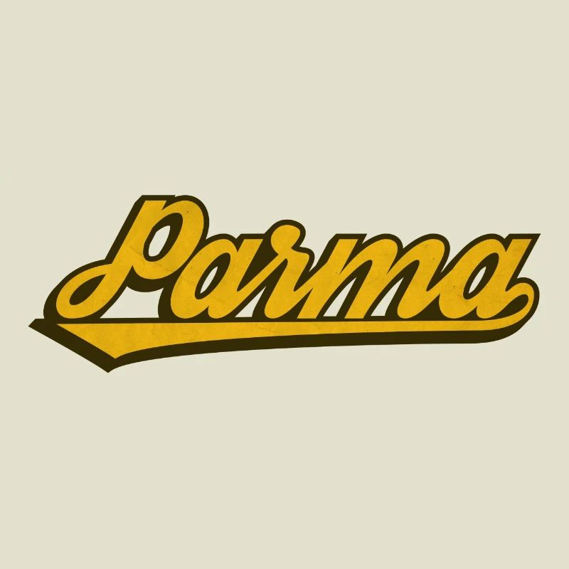 Parma Vintage Script Logo