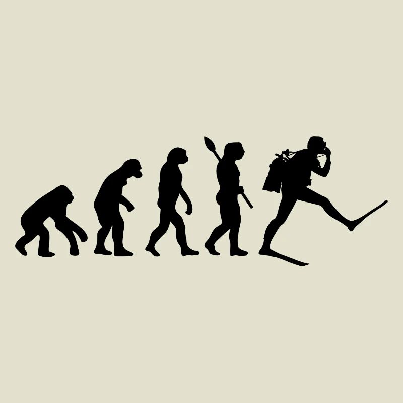 Plongeur Funny Human Evolution