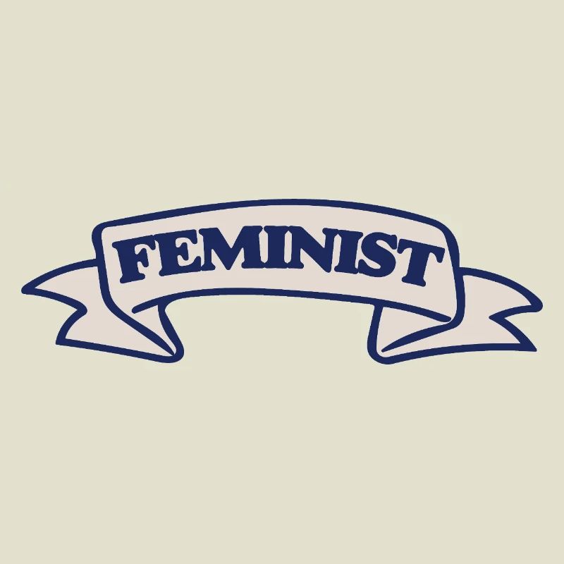 Conception féministe du ruban de blason