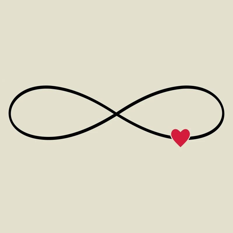 Infinity sign heart infinite love