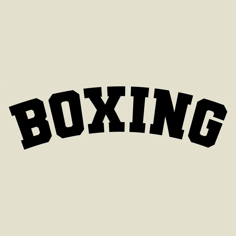 Boxing einfaches Design Schriftzug