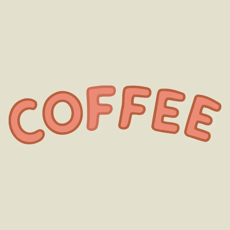Kaffee-Letterpress-Bogen