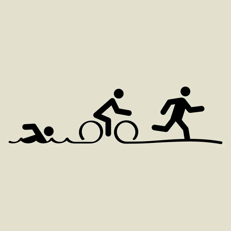 Triathlon, triathlon, natation, cyclisme et course à pied