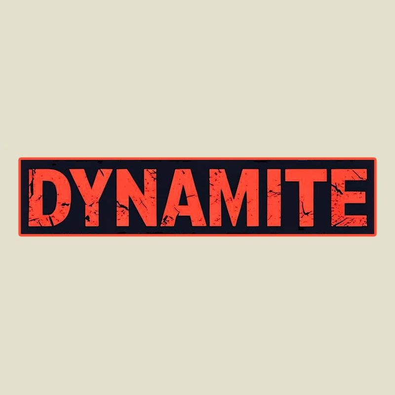 Dynamite affiche grunge rouge