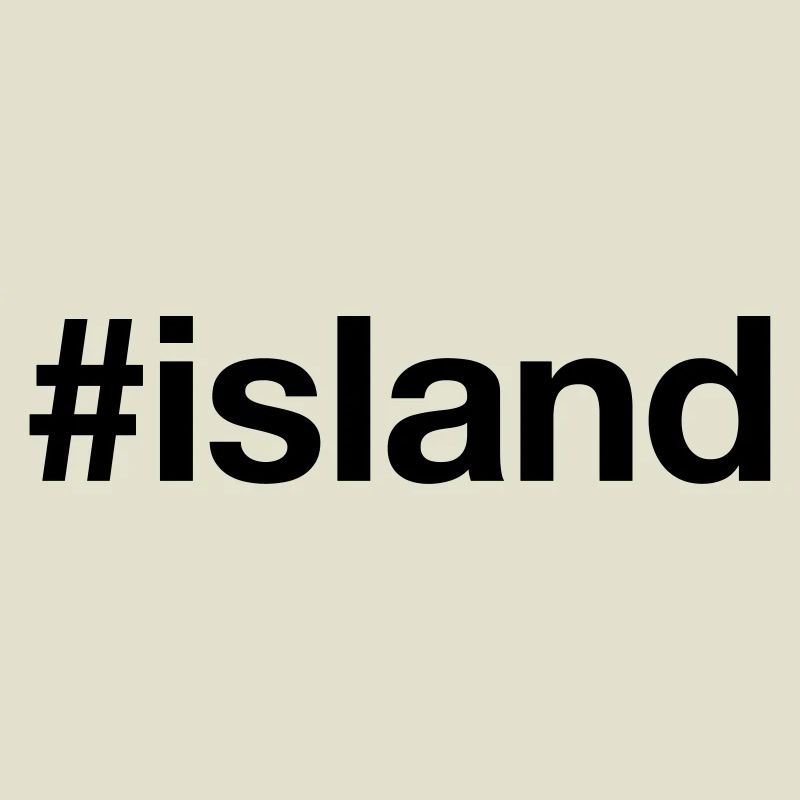 ISLAND Iceland Hashtag