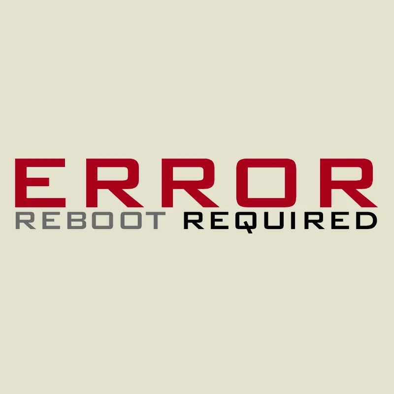 Error: Reboot required