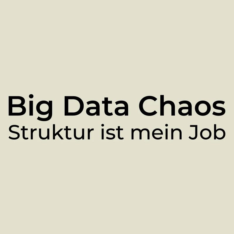 Big Data Chaos – La structure est mon travail