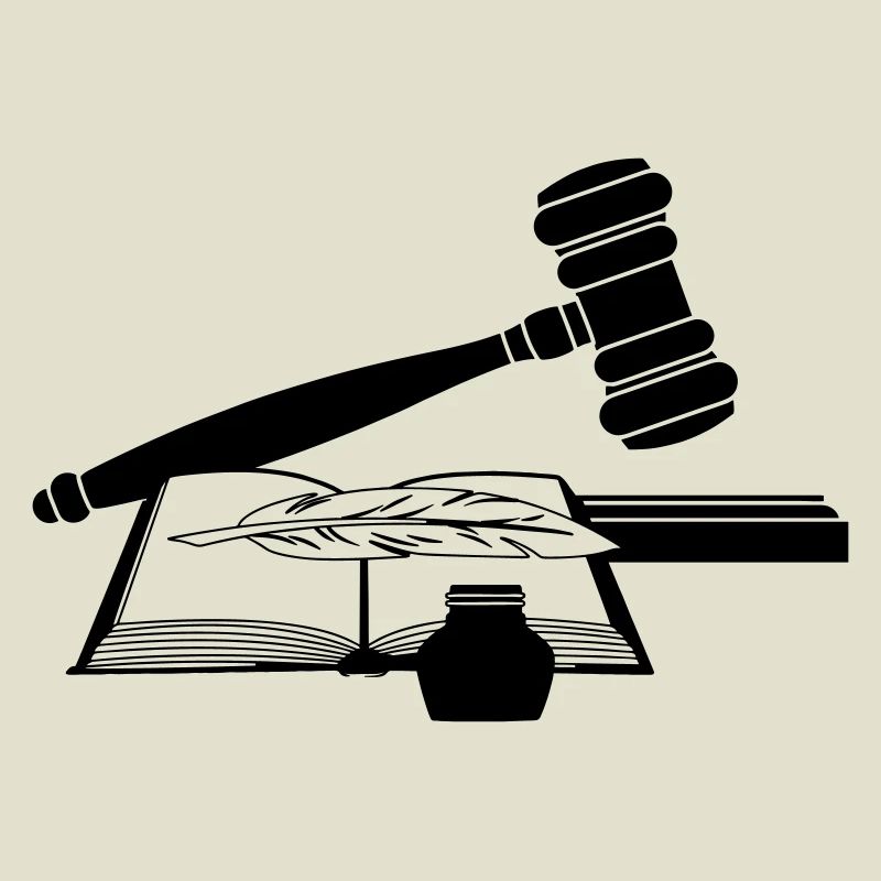 Rechter Hammer mit Buch
