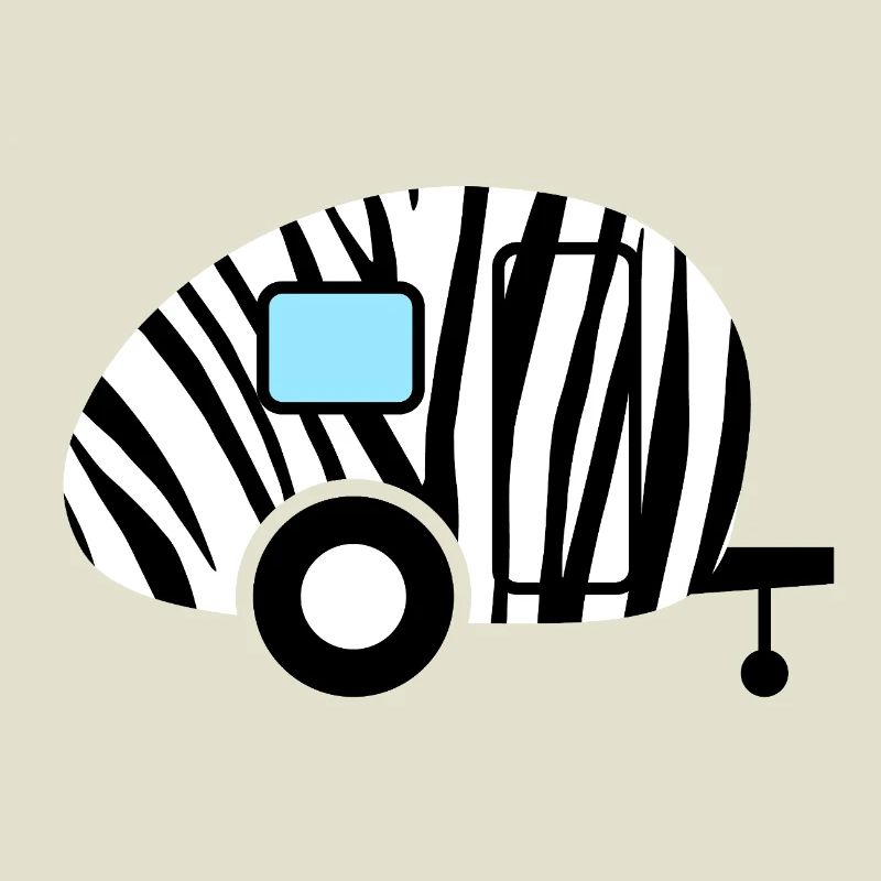 Caravane Caravane Zebra Pattern Holiday Camping