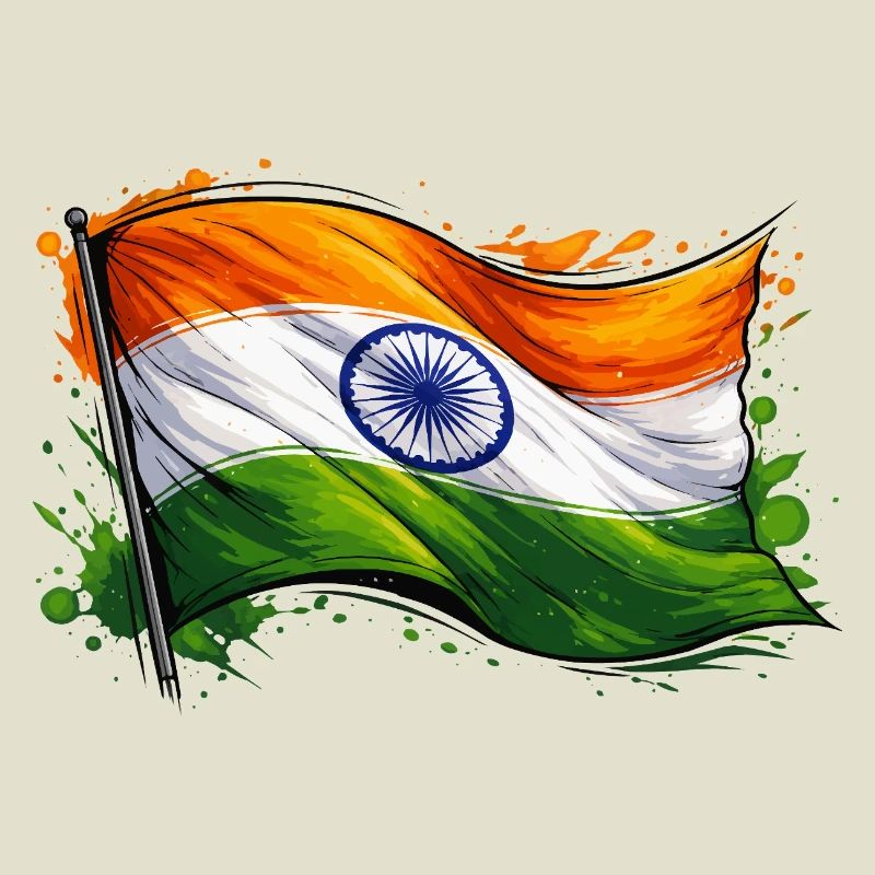 Indien Flagge 
