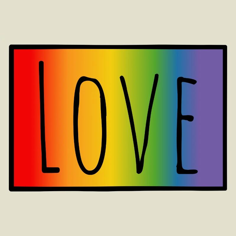 CSD Tshirt Regenbogen Love