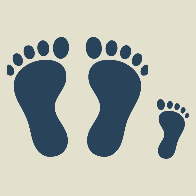 Family Footprints | Common Paths Vector