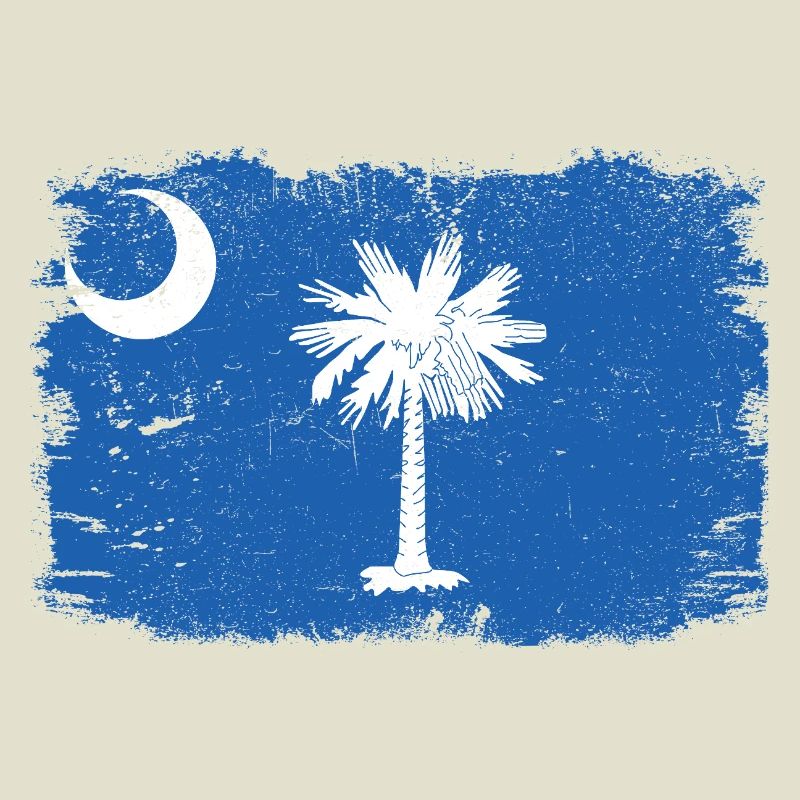 Drapeau de Caroline du Sud vieilli