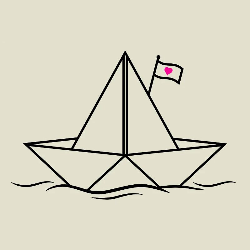 Papierschiff Papierboot 