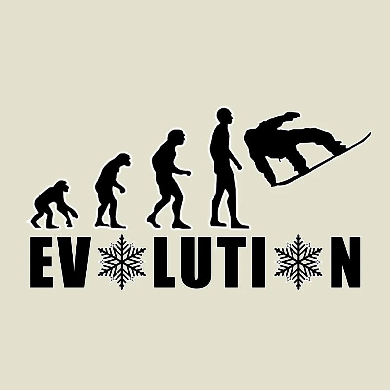 EVOLUTION SNOWBOARD Schnee Winter Geschenk