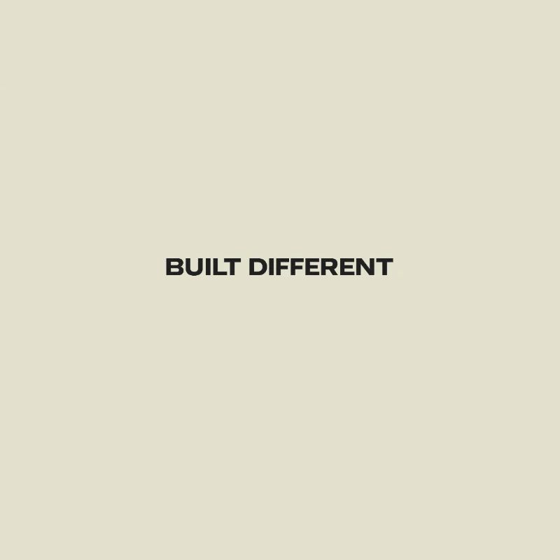 Typographie différente construite