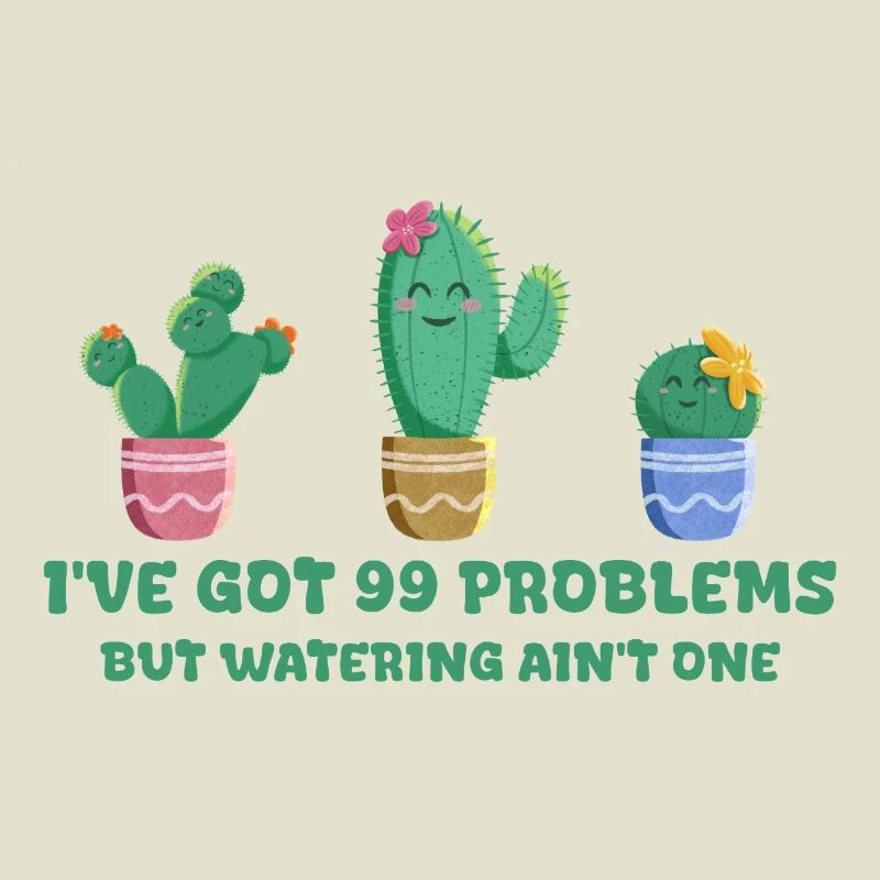 Cute cactus without problems