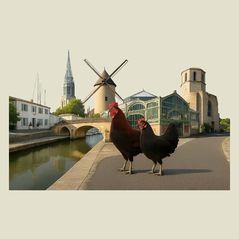 Marans, Stadthähne an der Mühle