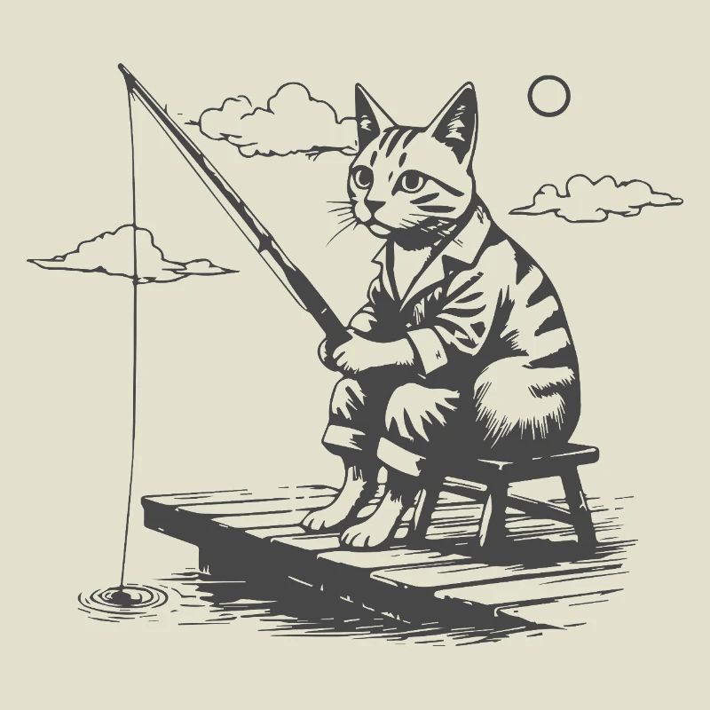 Chat pêcheur nocturne